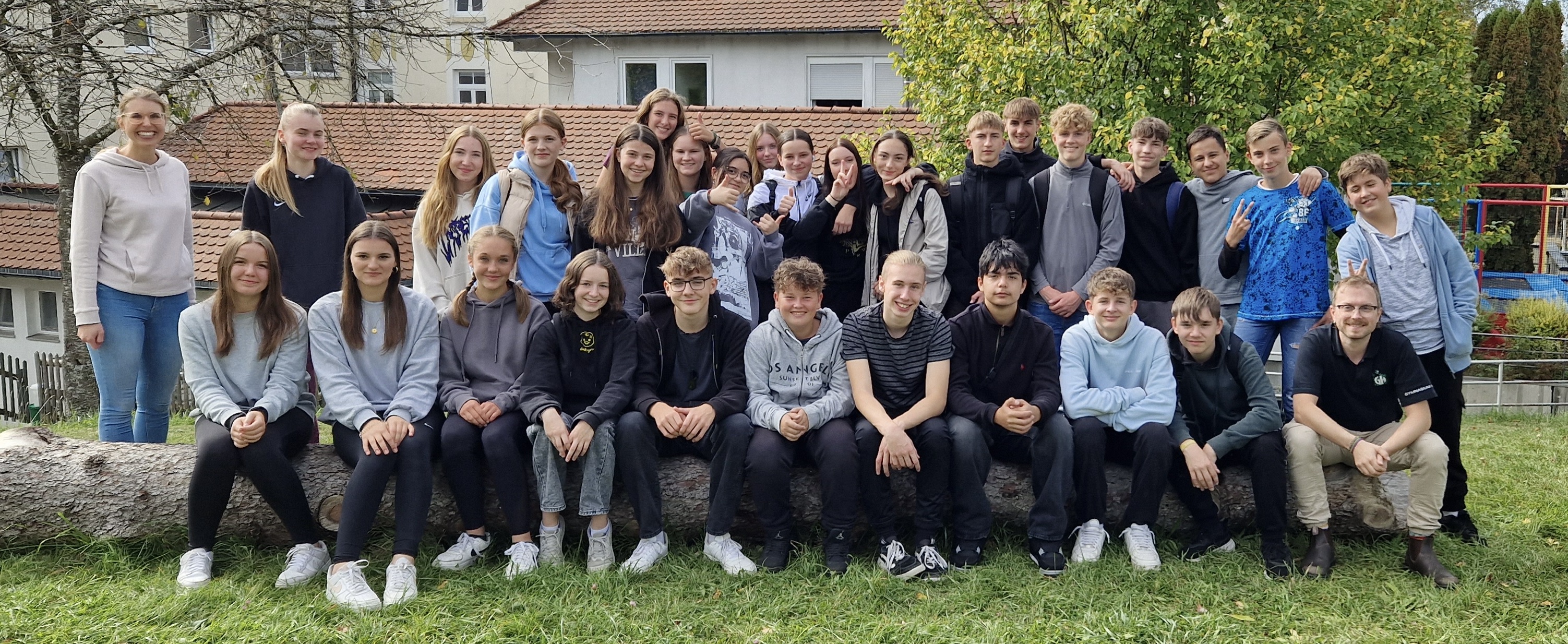 Klassenstufe 9 klettert in Sigmaringen